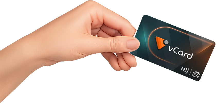 vCard NFC քարտ ձեռքին